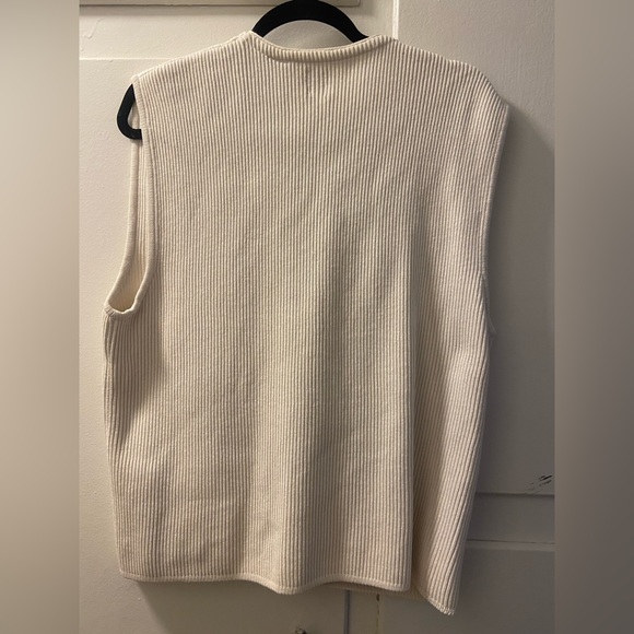 Gap white cream Vest Cotton - Picture 4 of 10